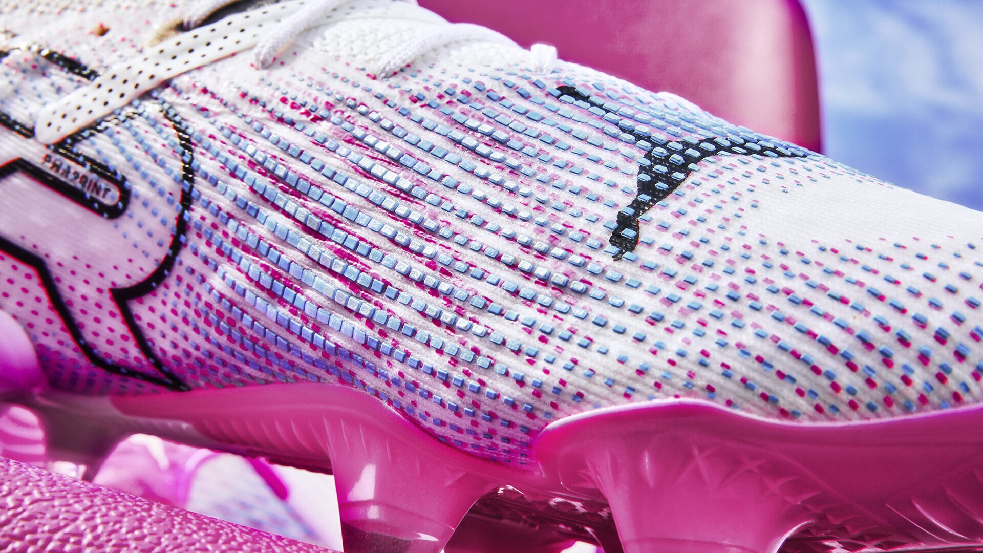 PUMA Future 7 Ultimate Fotballsko Hvit Rosa 