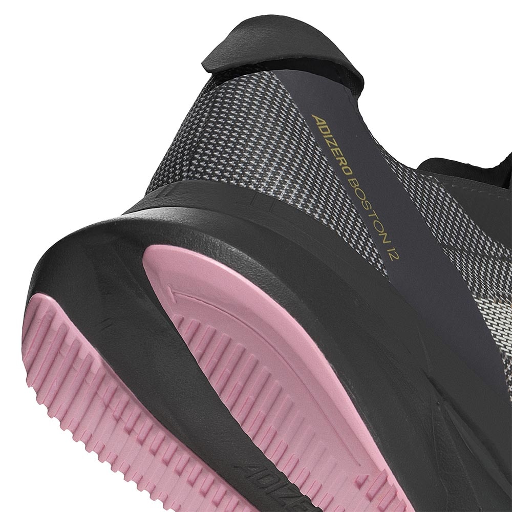 Adidas Adizero Boston 12 Joggesko Dame Sort/Oransje/Rosa