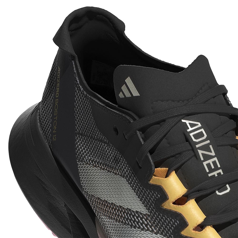 Adidas Adizero Boston 12 Joggesko Dame Sort/Oransje/Rosa