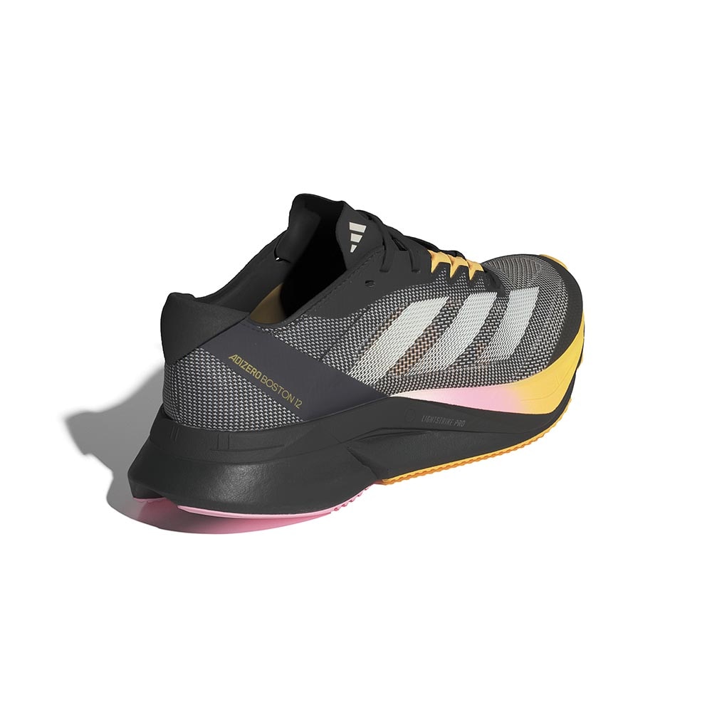 Adidas Adizero Boston 12 Joggesko Dame Sort/Oransje/Rosa