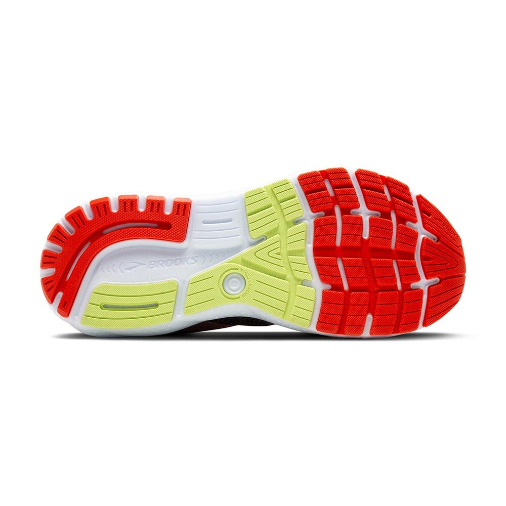 Brooks Ghost 16 Joggesko Herre Sort/Rød/Grønn