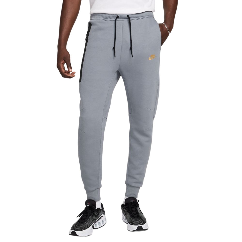 Nike NSW Tech Fleece Fritidsbukse Grå/Sort/Gull
