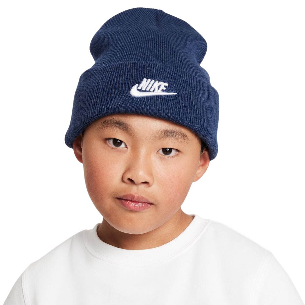 Nike Peak Beanie Lue Barn Marine/Hvit