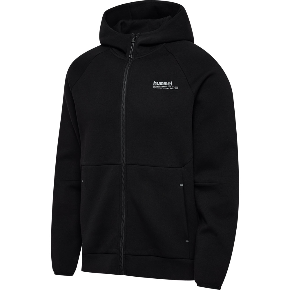 Hummel Hmltech Fleece Zip Hettegenser Sort