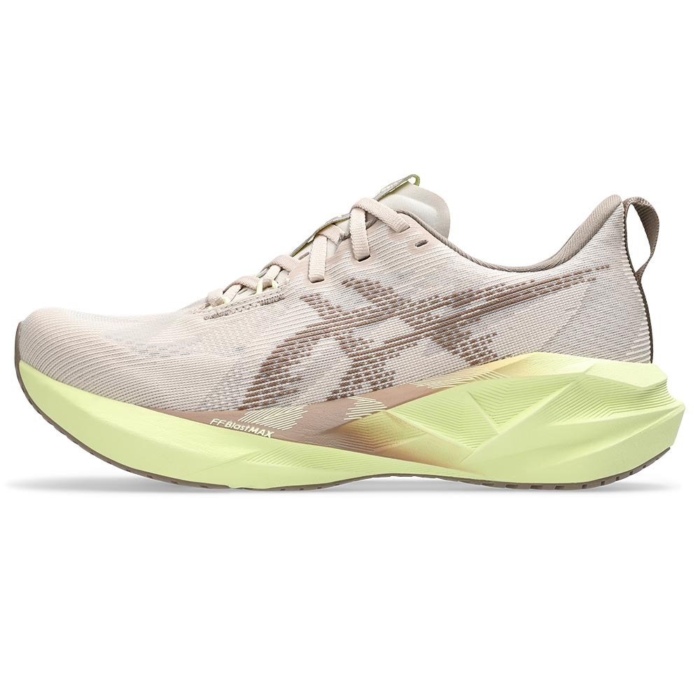 Asics Novablast 5 Joggesko Dame Beige/Grønn