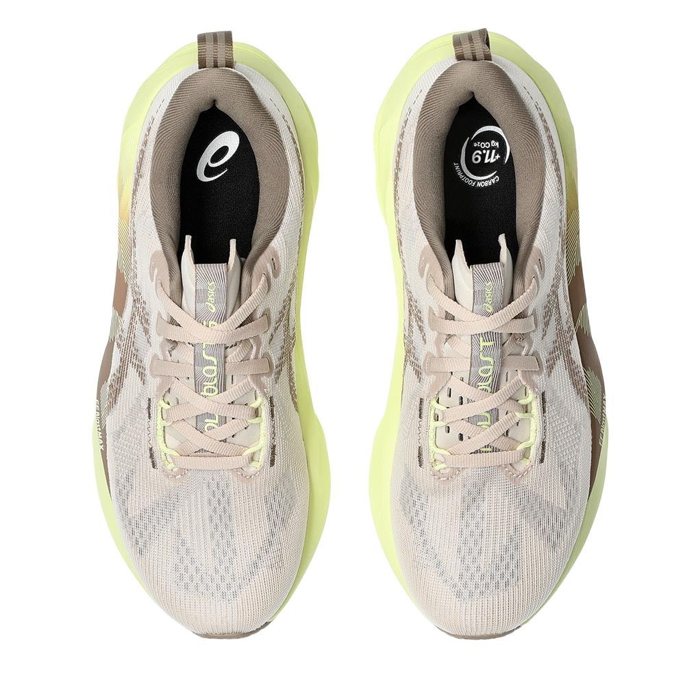 Asics Novablast 5 Joggesko Dame Beige/Grønn