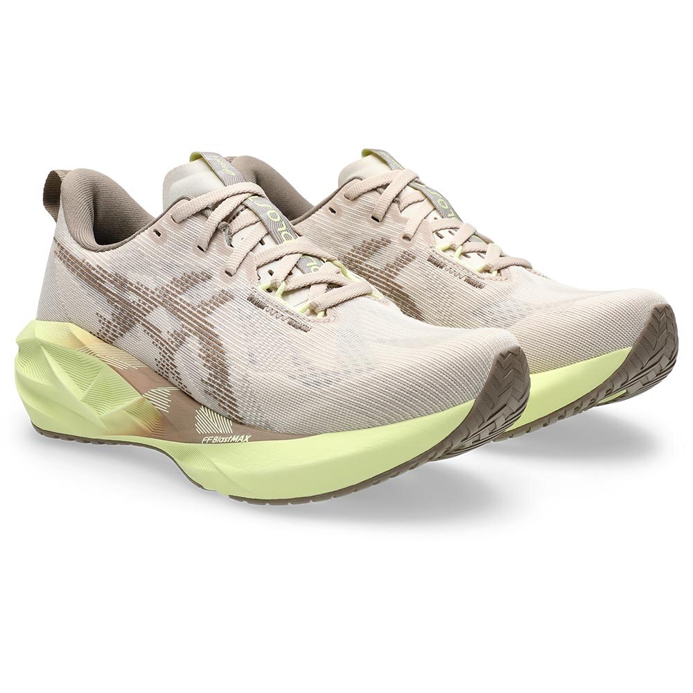 Asics Novablast 5 Joggesko Dame Beige/Grønn