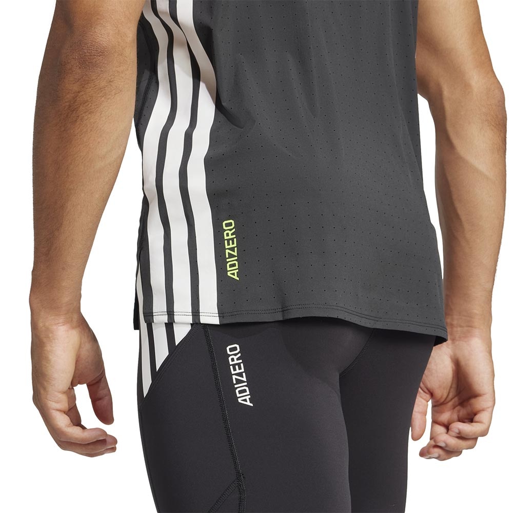 Adidas Adizero Running T-skjorte Herre Sort/Hvit