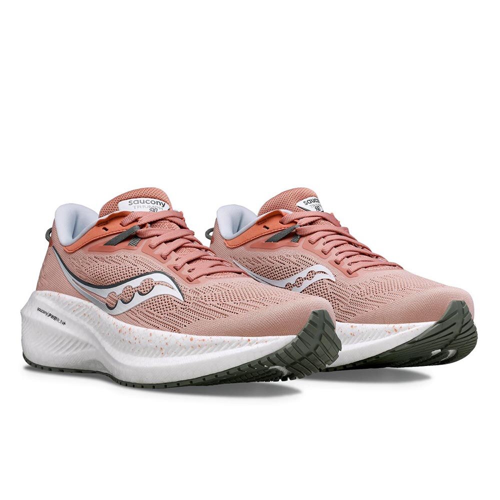 Saucony Triumph 21 Joggesko Dame Rosa/Hvit