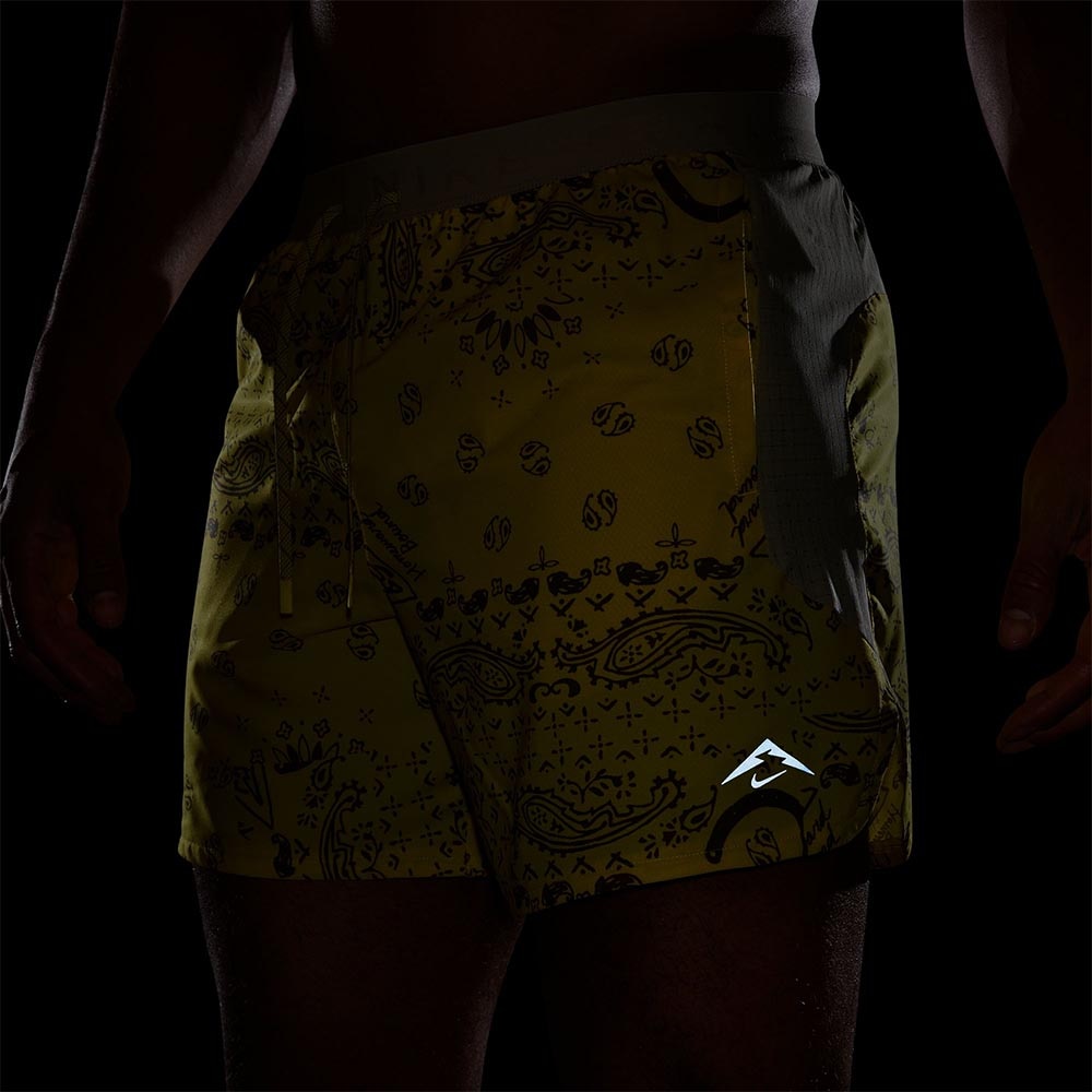Nike Dri-Fit Trail 6'' Brief Løpeshorts Herre Gul/Grå