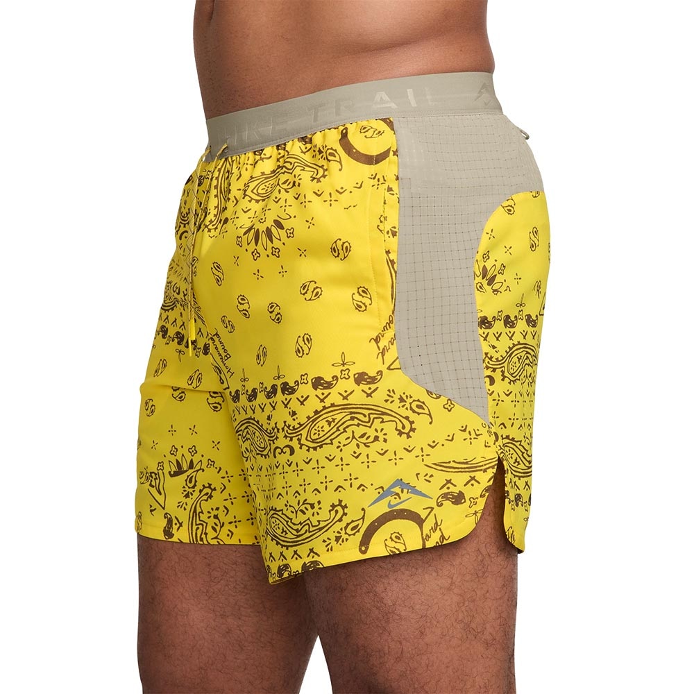 Nike Dri-Fit Trail 6'' Brief Løpeshorts Herre Gul/Grå