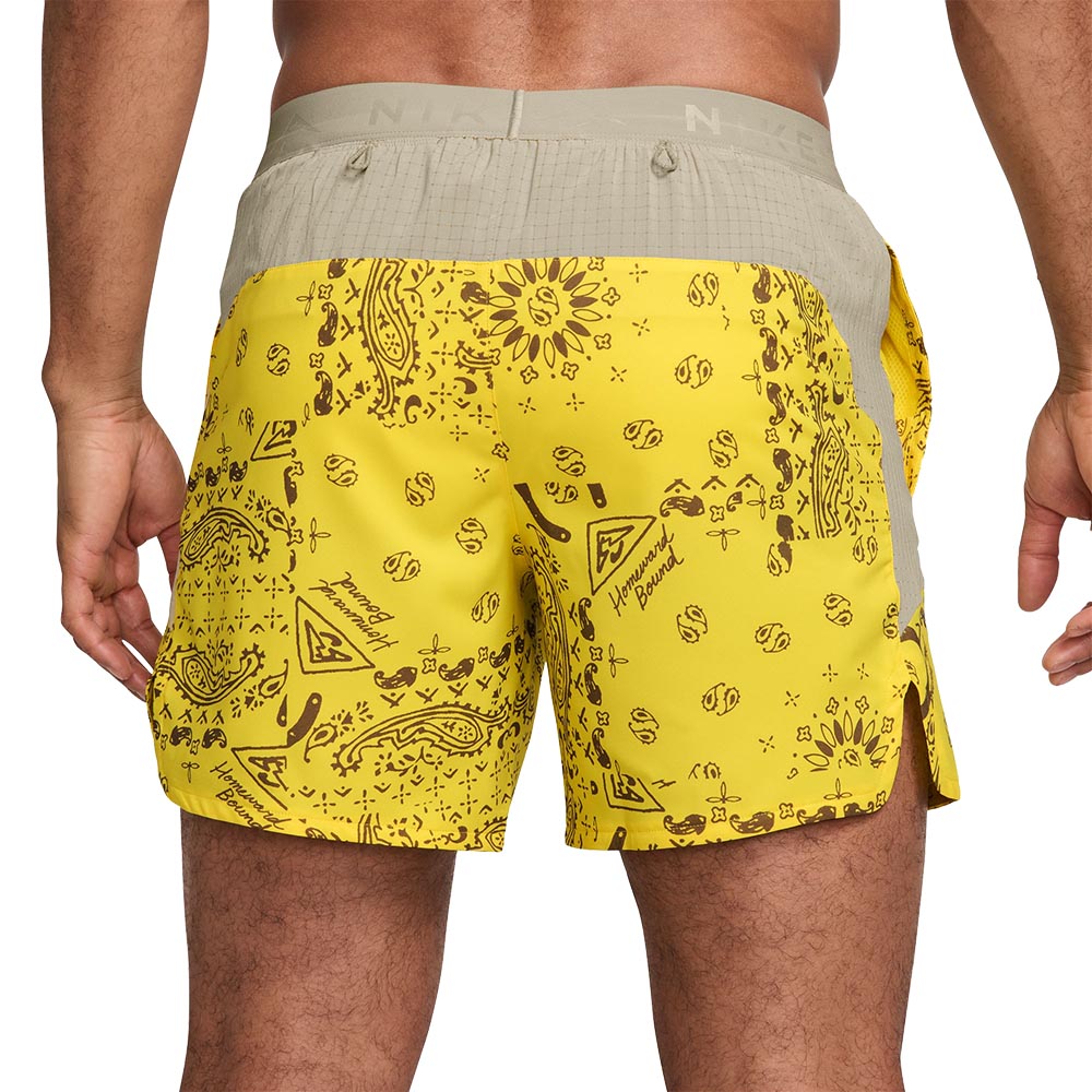 Nike Dri-Fit Trail 6'' Brief Løpeshorts Herre Gul/Grå