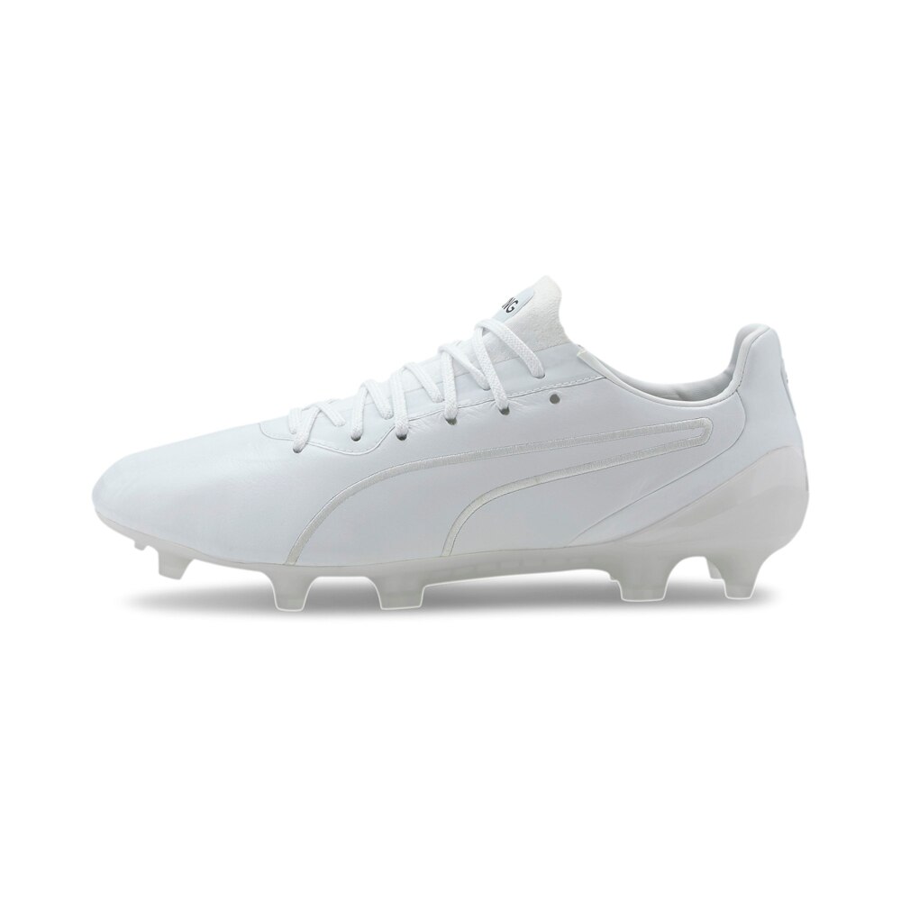 Puma King Platinum FG/AG Fotballsko Hvit