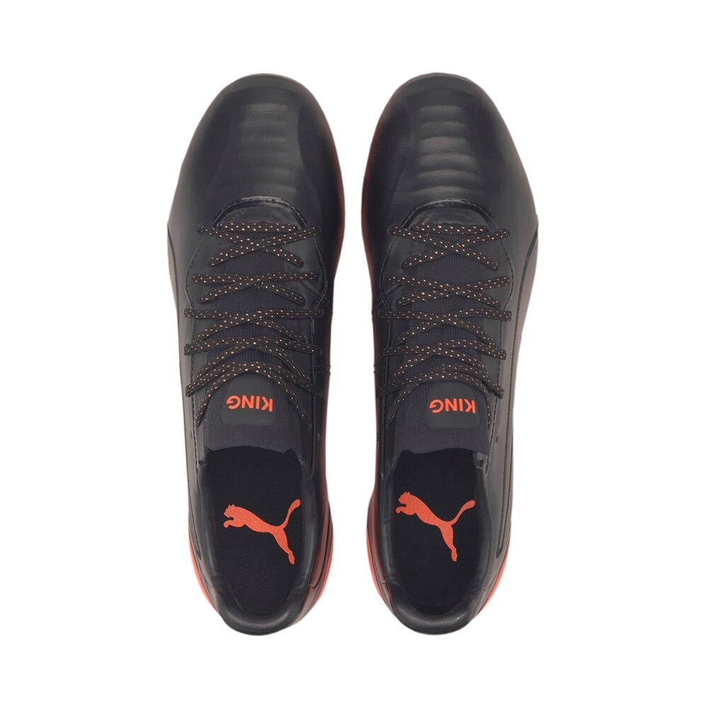Puma King Platinum FG/AG Fotballsko Sort/Oransje