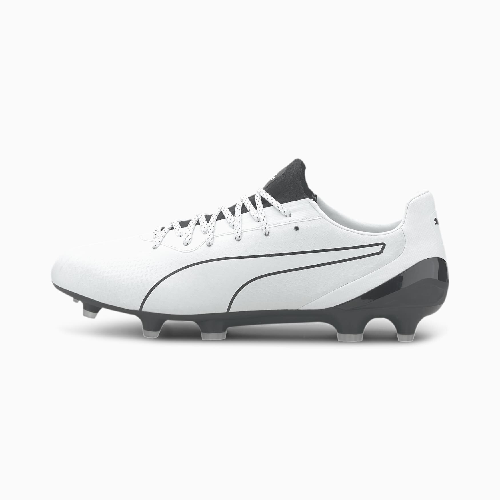 Puma King Platinum FG/AG Fotballsko Hvit Lazertouch