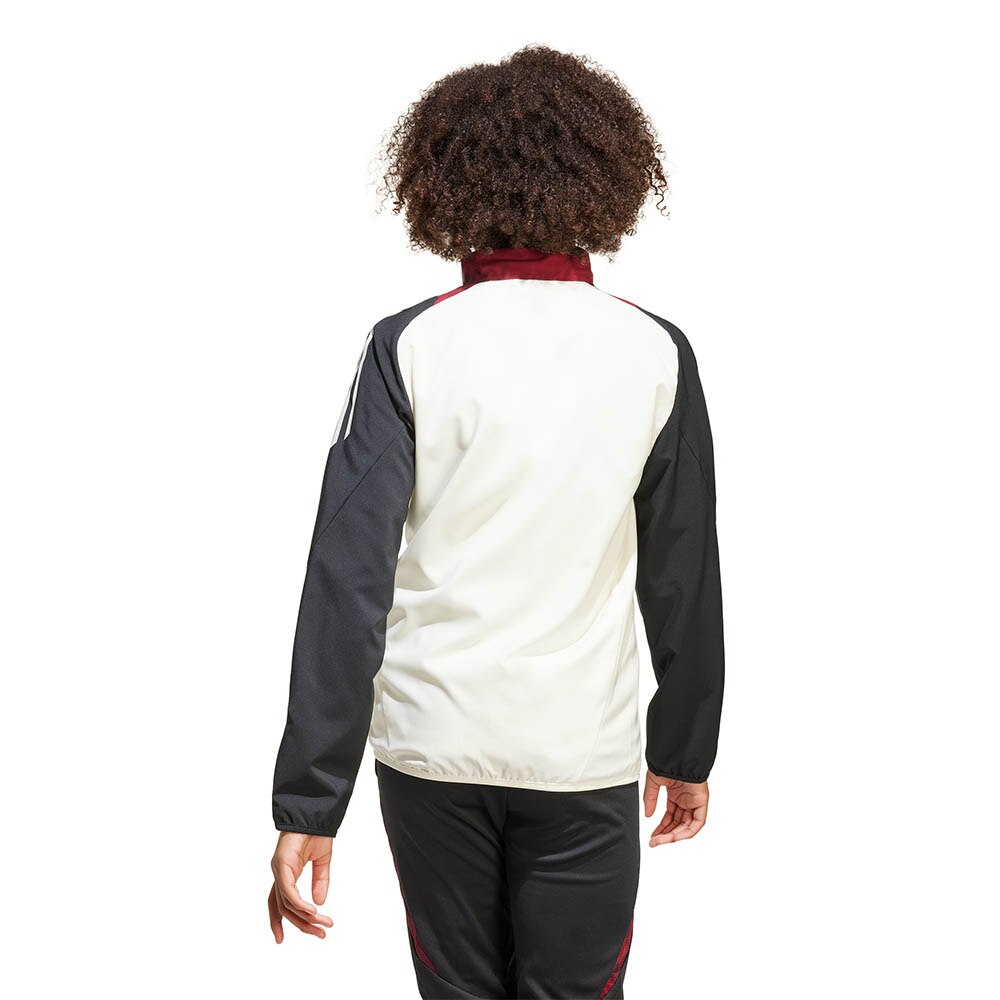 Adidas Manchester United Tiro Presentation Fotballjakke Barn 24/25 Hvit/Sort