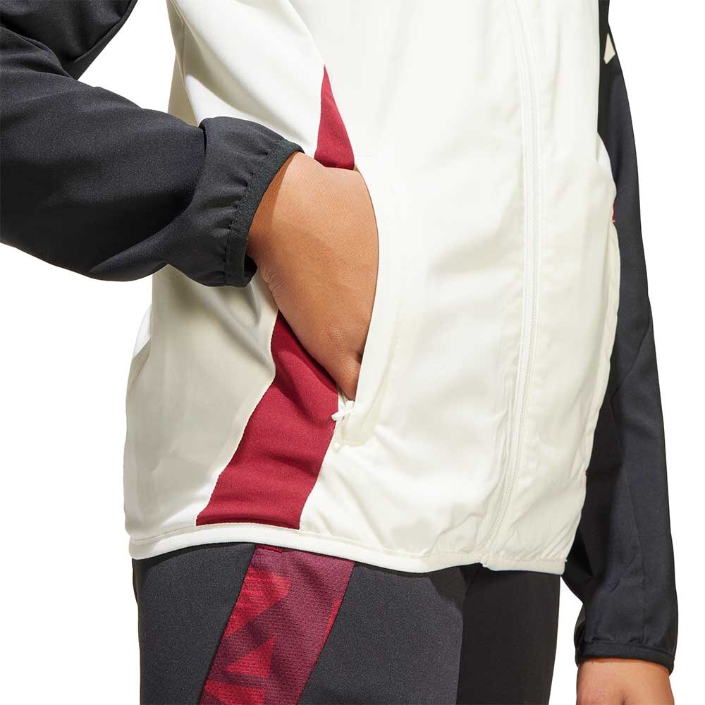 Adidas Manchester United Tiro Presentation Fotballjakke Barn 24/25 Hvit/Sort