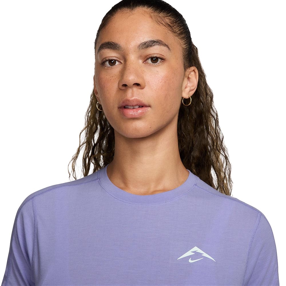 Nike Dri-Fit Trail Kortermet Trøye Dame Lilla