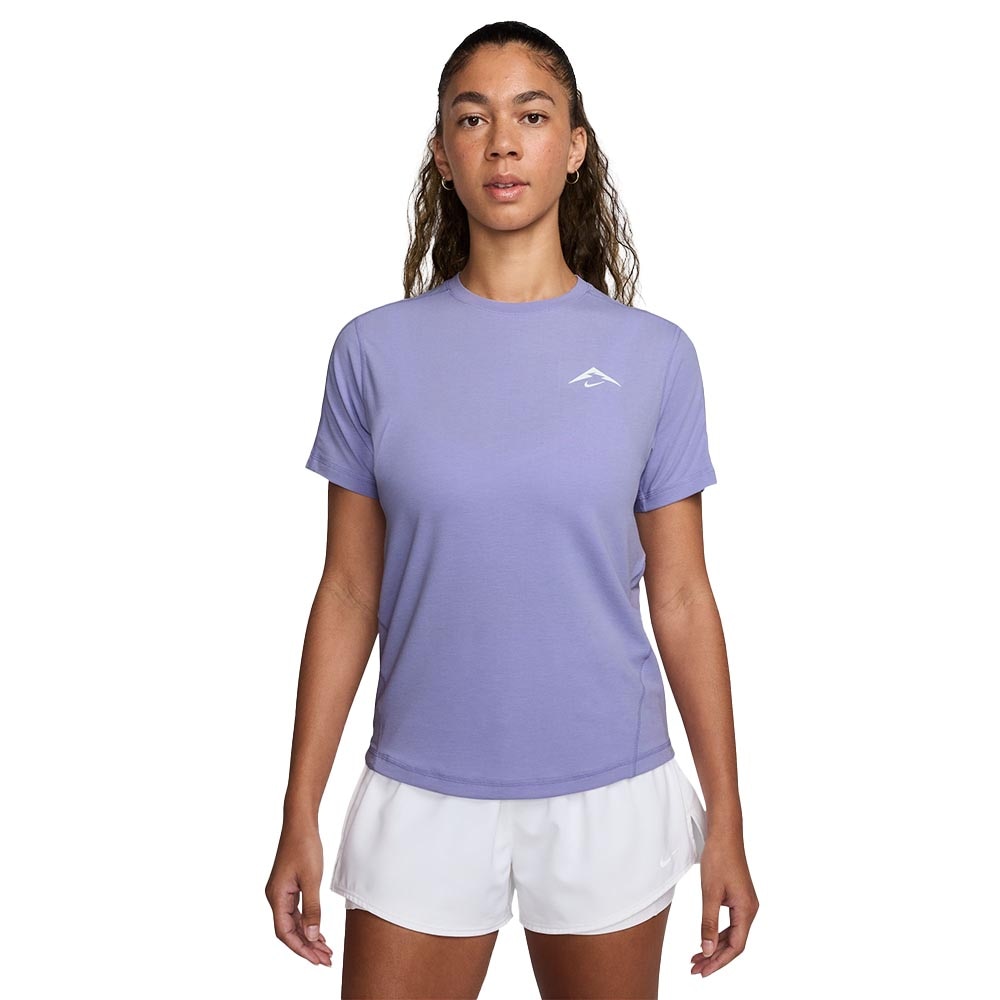 Nike Dri-Fit Trail Kortermet Trøye Dame Lilla