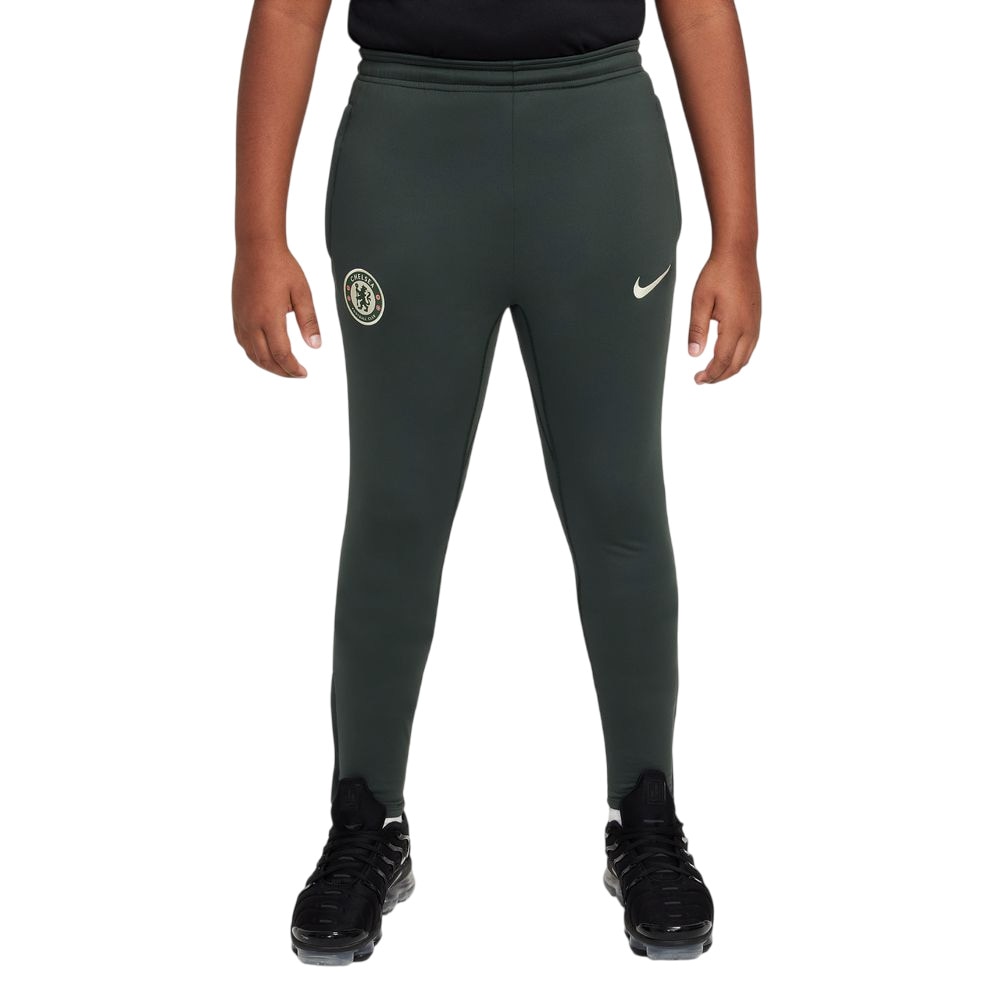 Nike Chelsea Dri-FIT Strike Fotballbukse Barn 25/26 Grønn