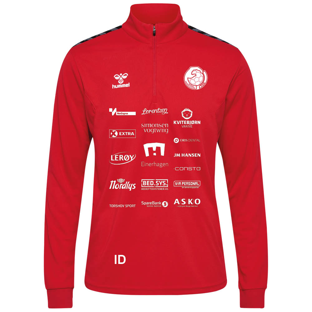 Hummel Tromsø Håndballklubb Half-Zip Treningsgenser Rød/Sort