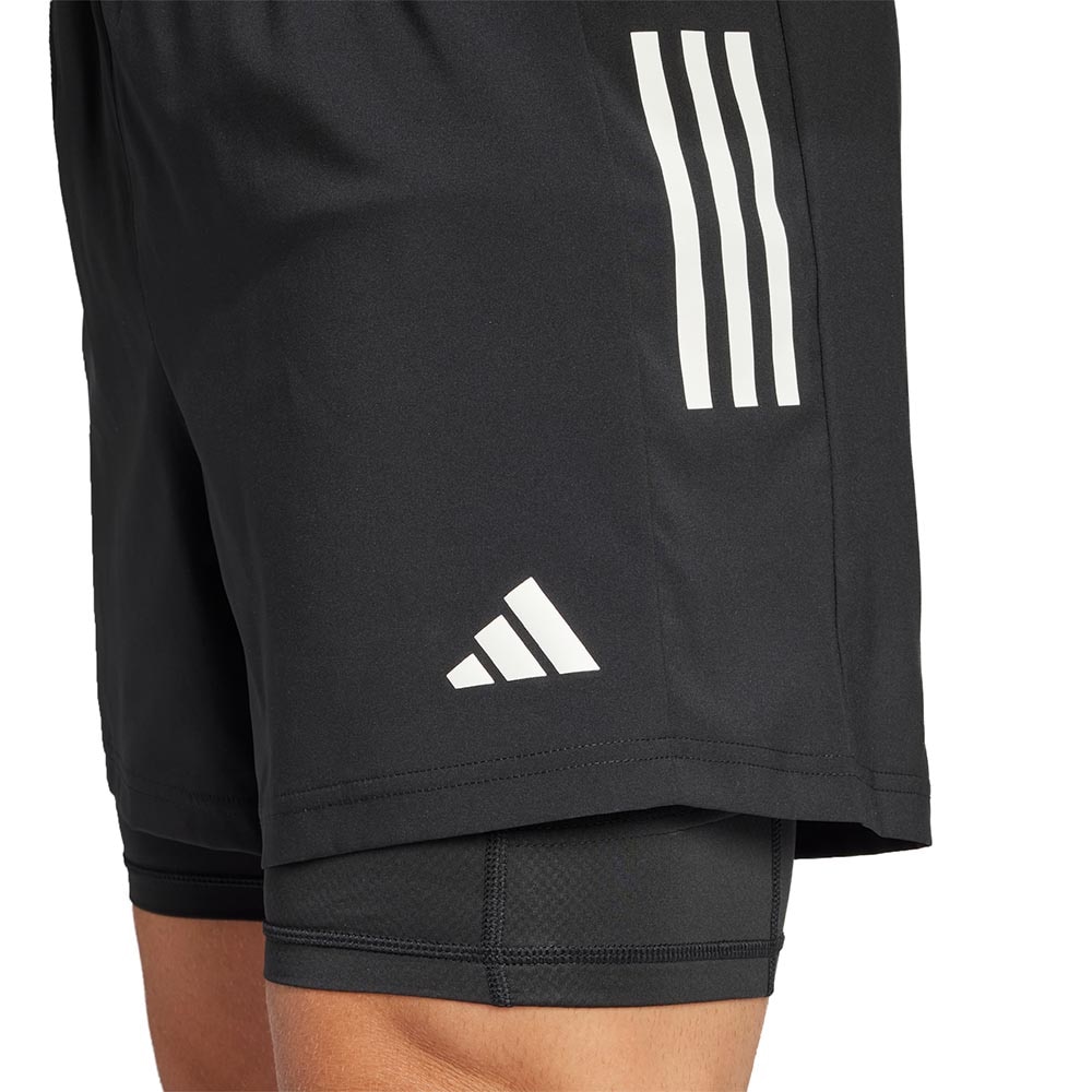 Adidas Own The Run CLIMACOOL 2in1 Løpeshorts Herre Sort