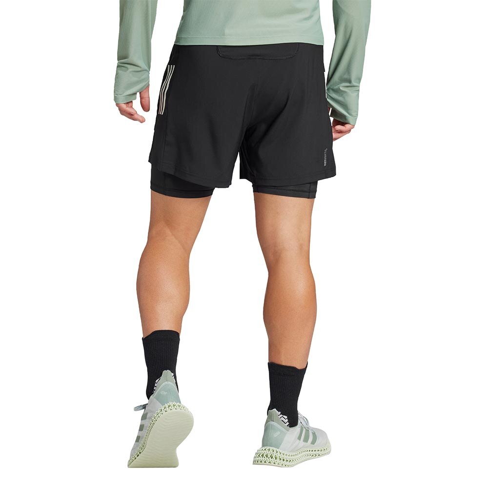 Adidas Own The Run CLIMACOOL 2in1 Løpeshorts Herre Sort