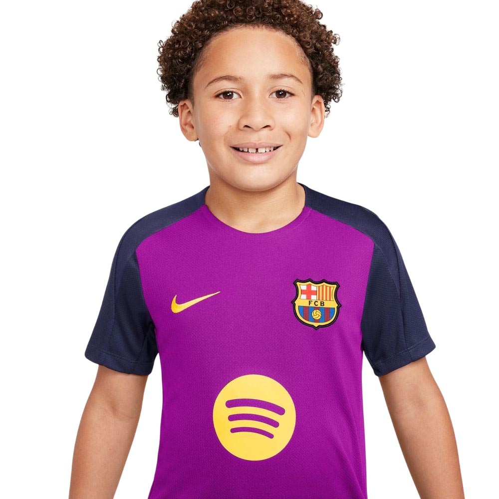Nike FC Barcelona Dri-FIT Strike Treningstrøye Barn 25/26 Lilla