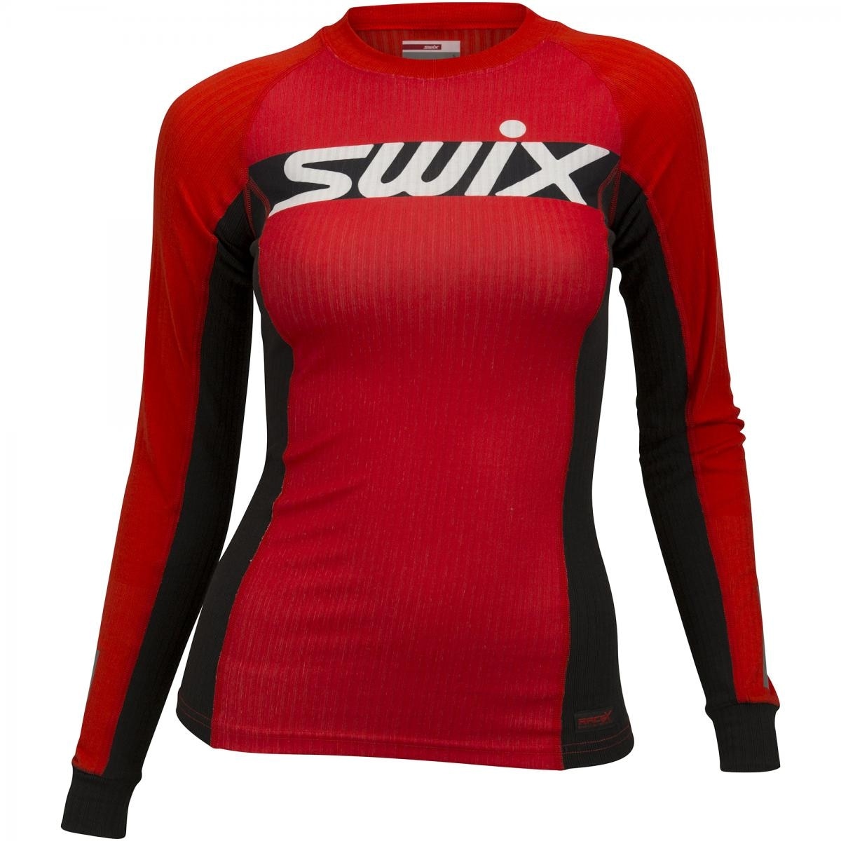 Swix RaceX Carbon Langermet Treningstrøye Dame Rød/Sort