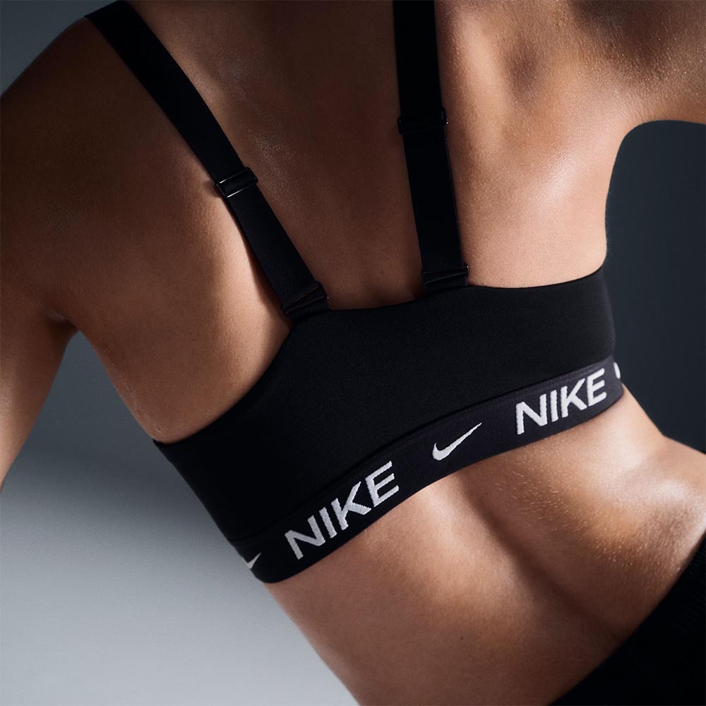 Nike Dri-Fit Indy Medium Support Sports-BH Sort/Hvit