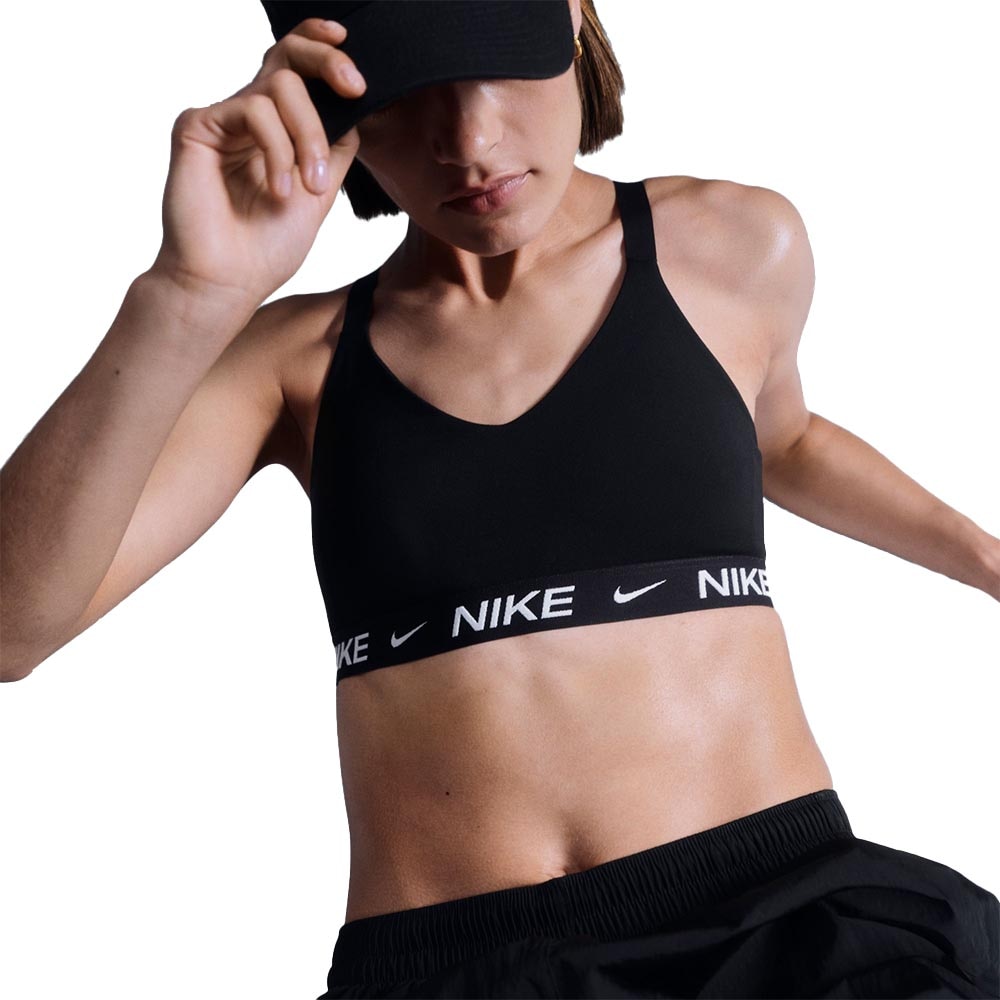 Nike Dri-Fit Indy Medium Support Sports-BH Sort/Hvit