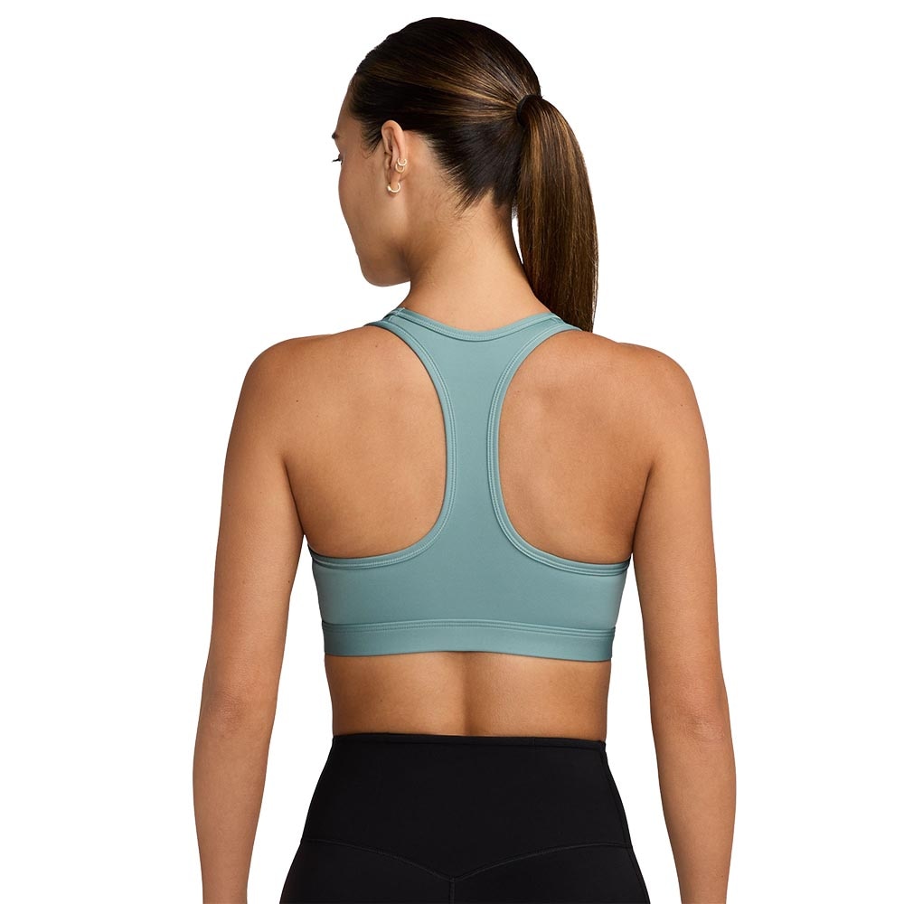 Nike Swoosh Medium-Support Sports-BH Grønn/Blå