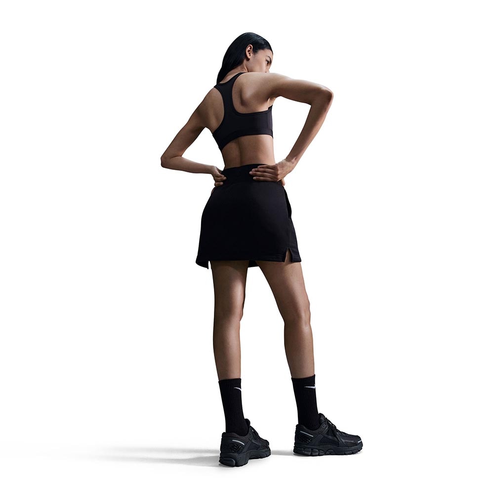 Nike Swoosh Medium-Support Sports-BH Sort/Hvit