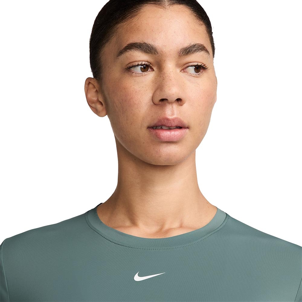 Nike Dri-Fit One Classic Kortermet Trøye Dame Grønn/Blå