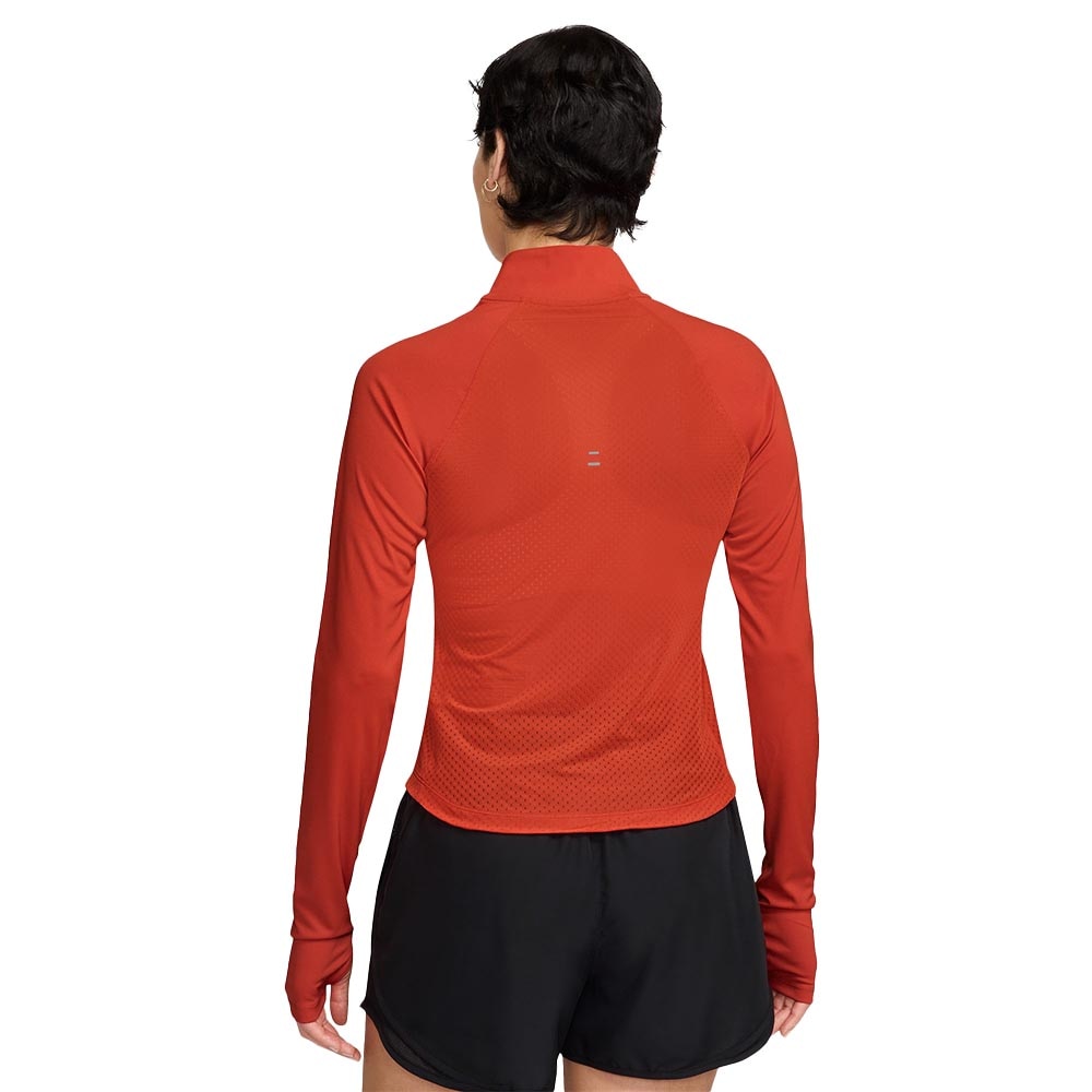 Nike Dri-Fit Tempo Half-Zip Langermet Trøye Dame Rød