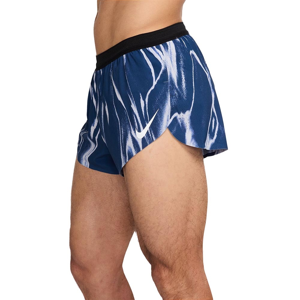 Nike Dri-Fit ADV AeroSwift 2" Løpeshorts Herre Blå/Hvit