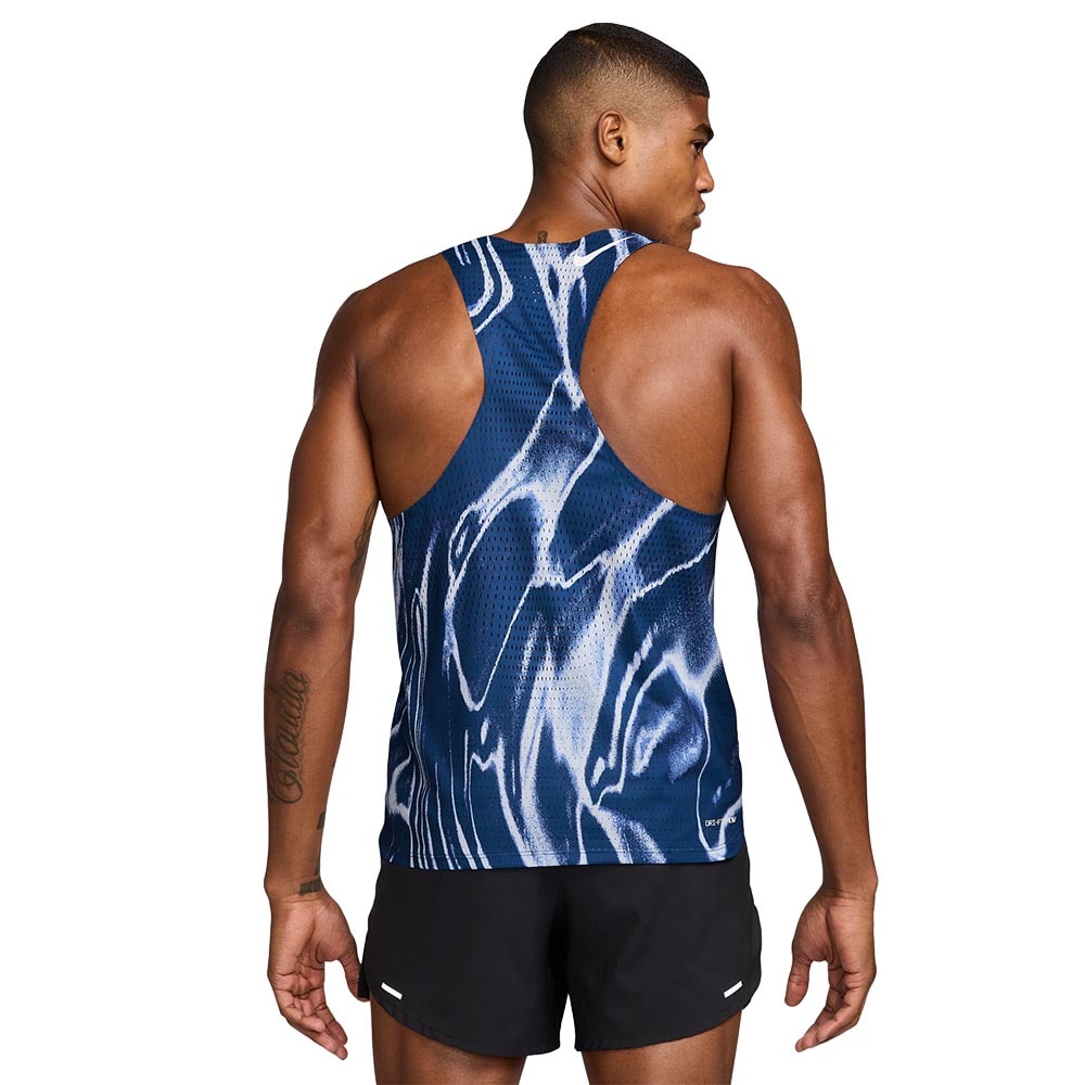 Nike Dri-Fit ADV AeroSwift Singlet Herre Blå/Hvit