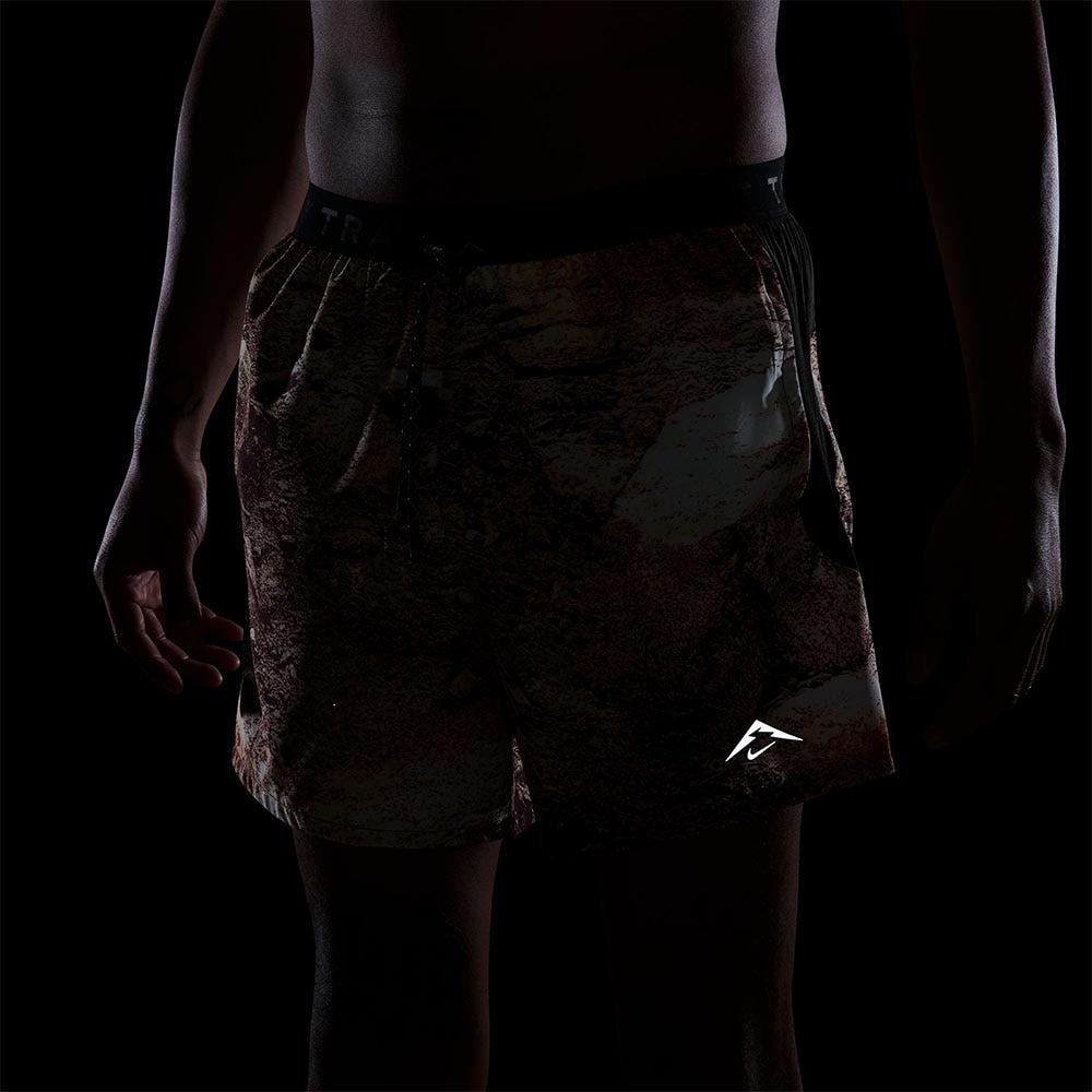 Nike Dri-Fit Trail Aop 6'' Brief Shorts Herre Brun