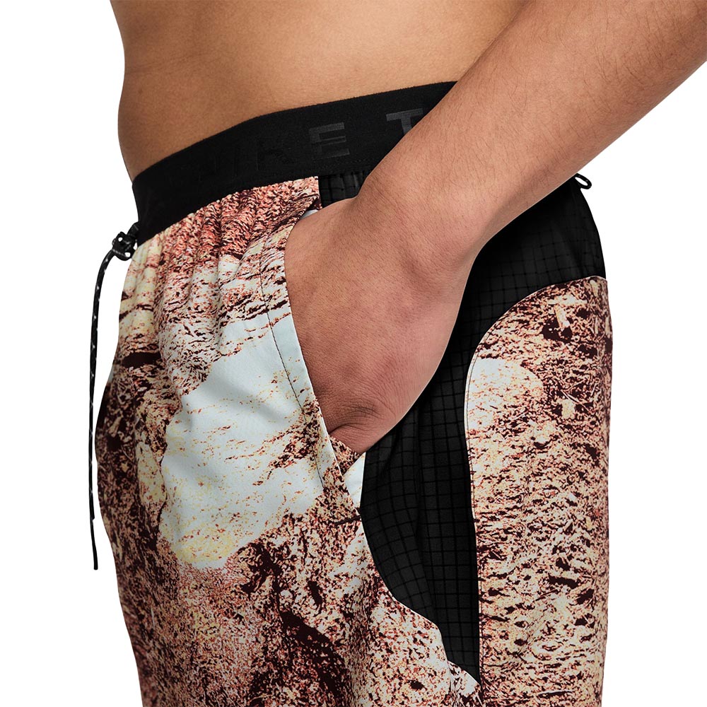 Nike Dri-Fit Trail Aop 6'' Brief Shorts Herre Brun