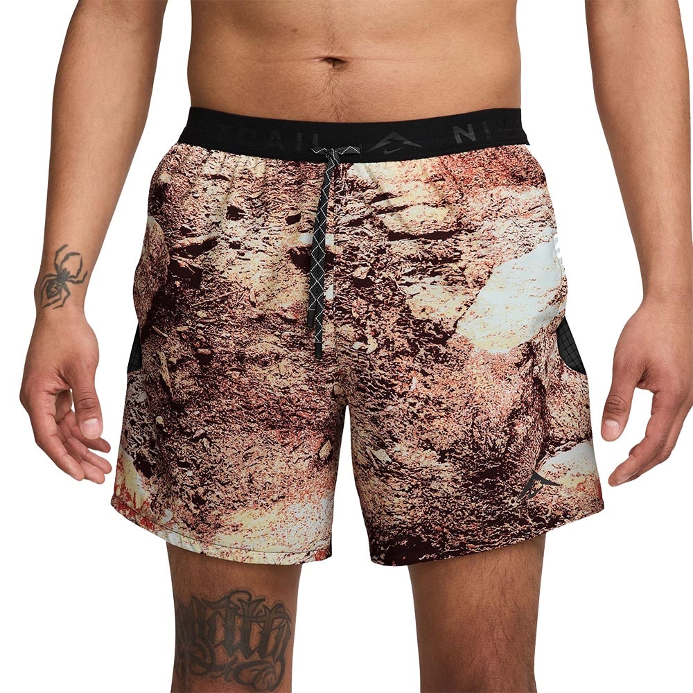 Nike Dri-Fit Trail Aop 6'' Brief Shorts Herre Brun
