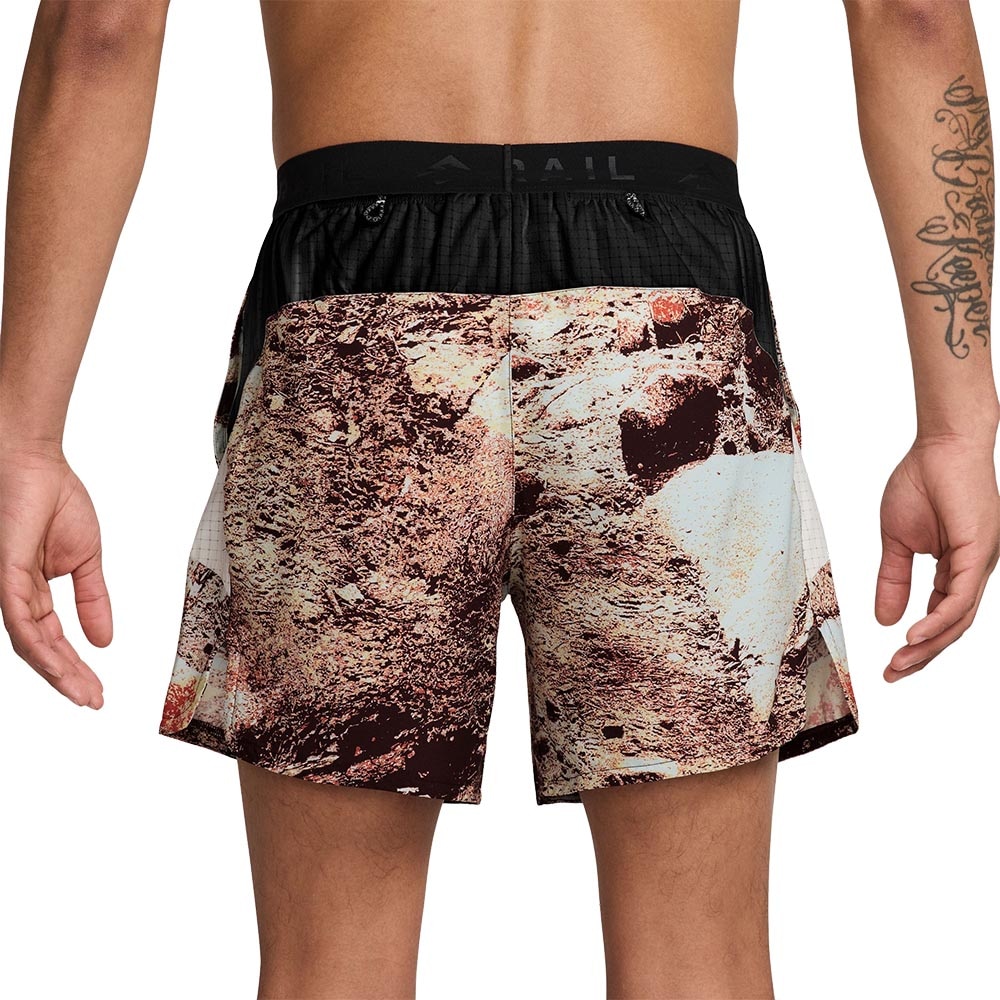 Nike Dri-Fit Trail Aop 6'' Brief Shorts Herre Brun