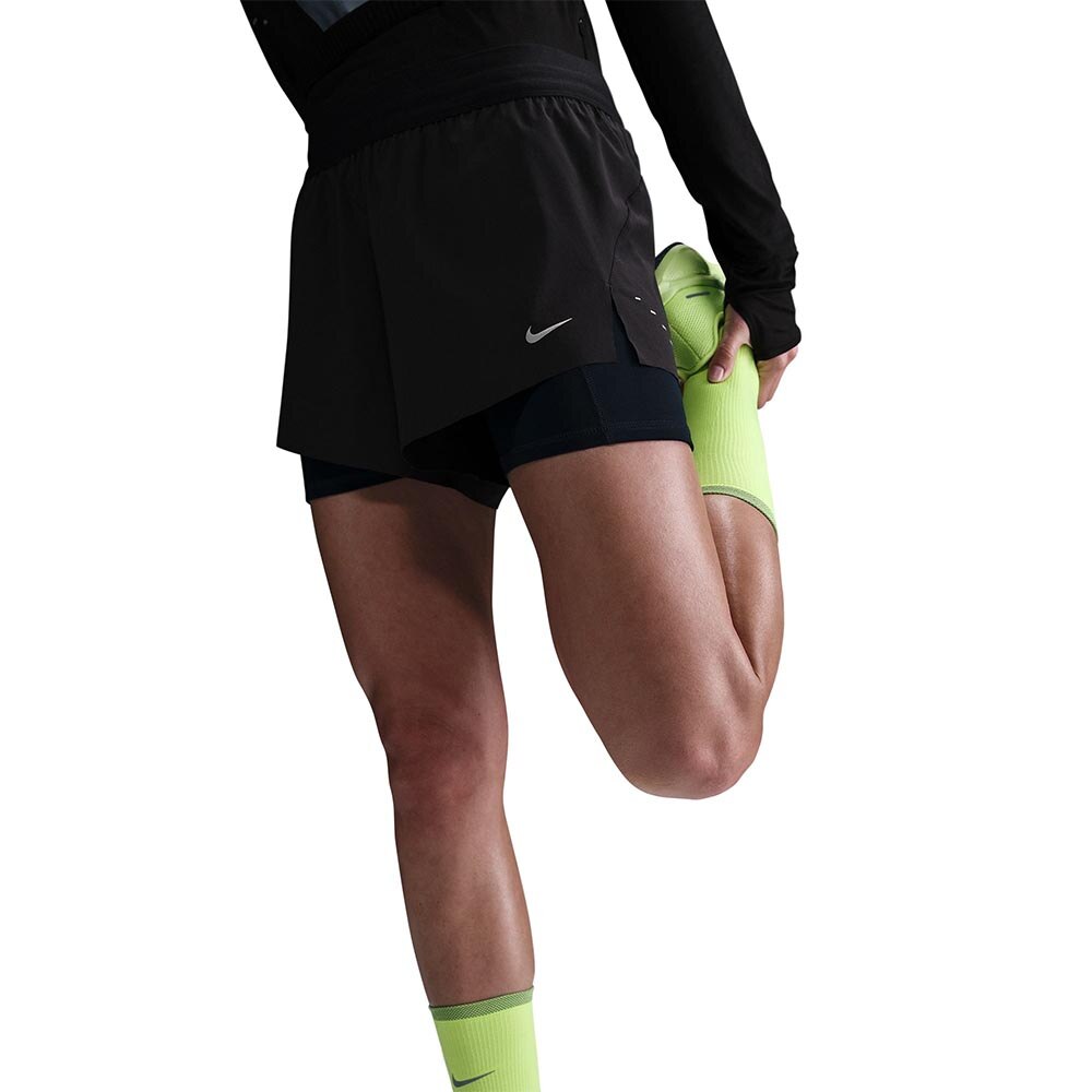 Nike Dri-Fit Swift 2in1 Løpeshorts Dame Sort