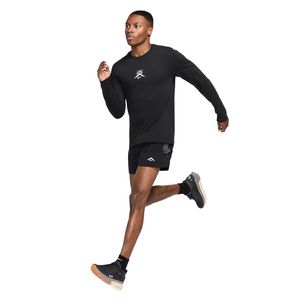Nike Dri-Fit Trail 6" Brief-Lined Løpeshorts Herre Sort