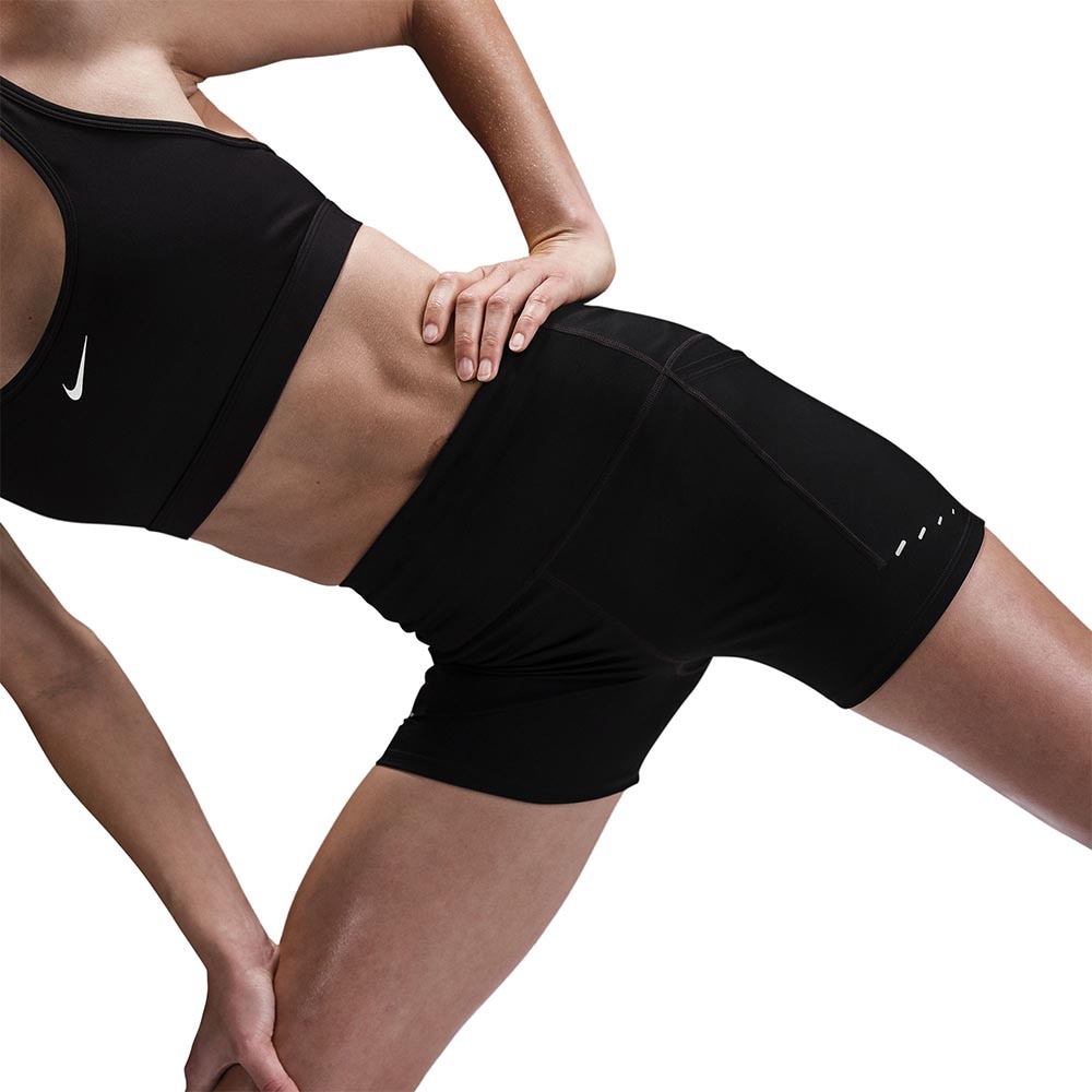 Nike Dri-Fit Swift High-Rise 4" Løpeshorts Dame Sort