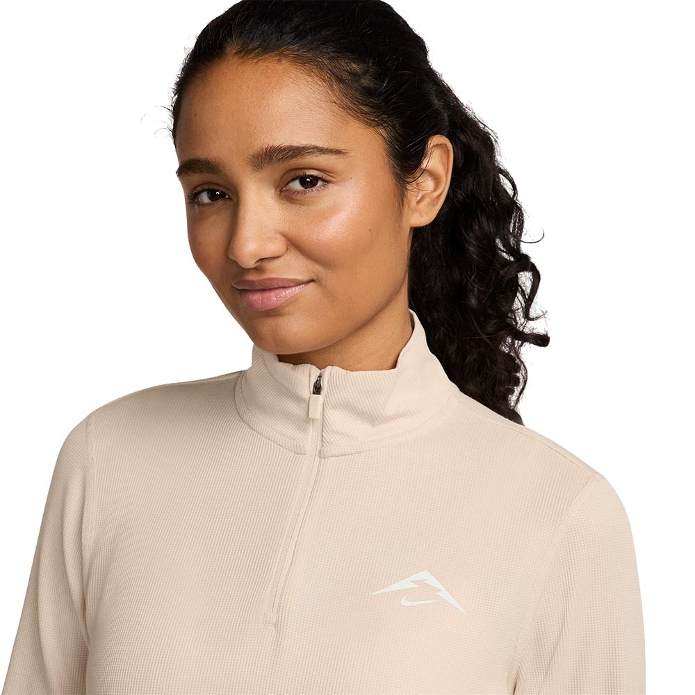 Nike Dri-Fit Trail Half-Zip Midlayer Dame Beige