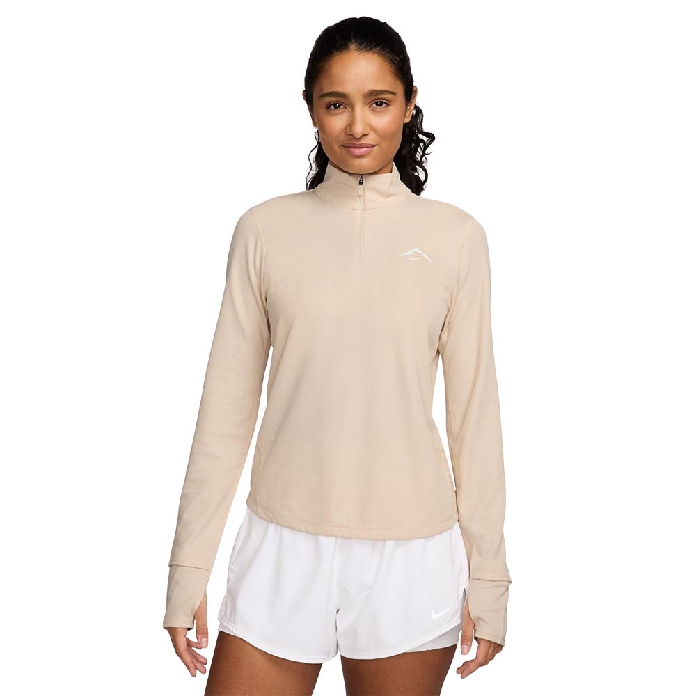 Nike Dri-Fit Trail Half-Zip Midlayer Dame Beige