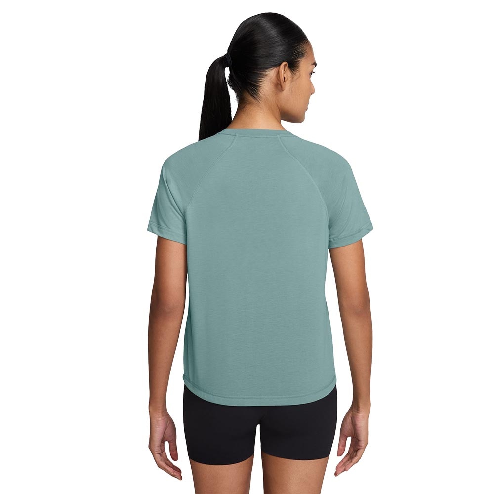 Nike Dri-Fit Trail Kortermet Trøye Dame Blå/Grønn