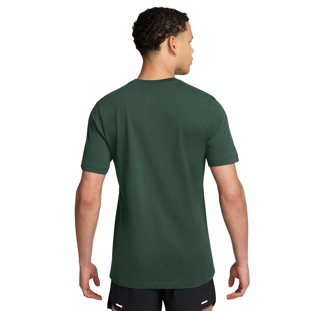 Nike Dri-Fit Trail Logo Kortermet Trøye Herre Grønn/Gul