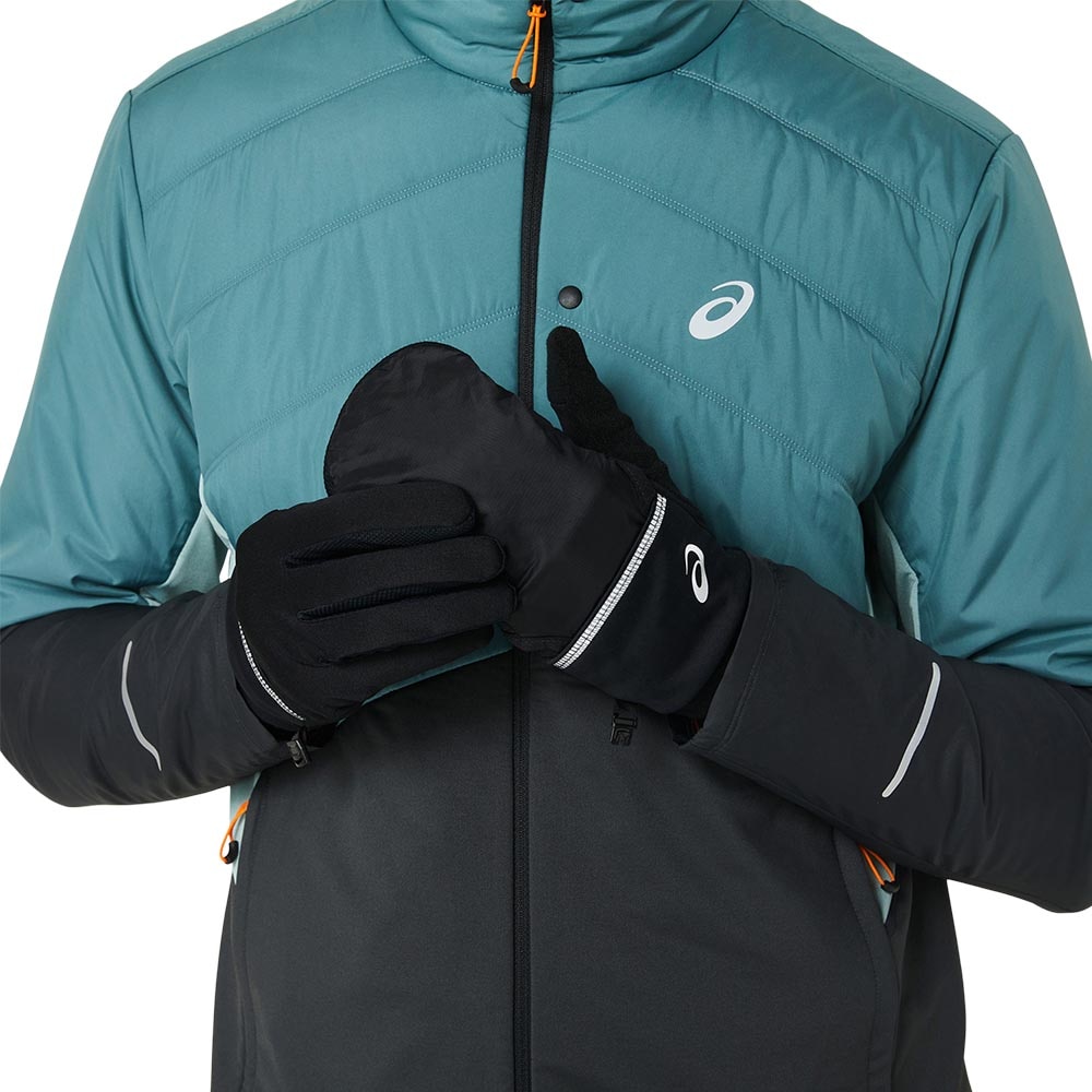 Asics Wind-Block Running Hansker Sort