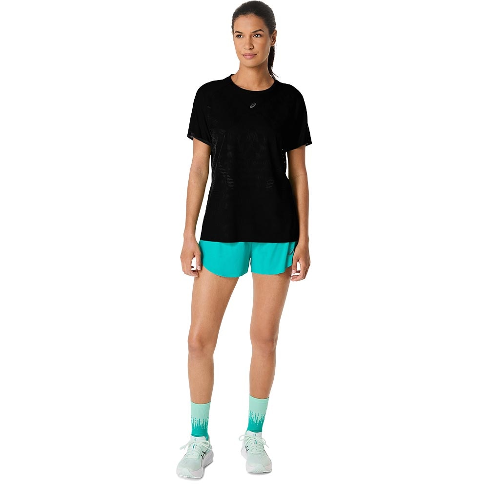 Asics MetaRun Kortermet Trøye Dame Sort